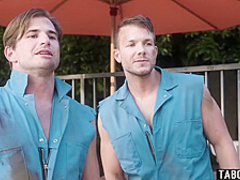 Garden Workers Tag Team Lesbian Roughly In A Dirty Threesome With Charlotte Sins