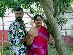 Indian Beautiful Maid Hot Sex At Open Garden!! Viral Sex