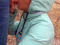 Anya Queen - A Prostitute In Pantyhose Works In The Forest. She Loves Sex In Nature