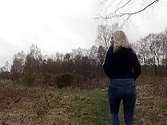 Public Bukkake With Blonde