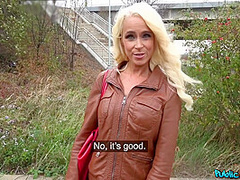 Tattooed Busty German Blonde Milf