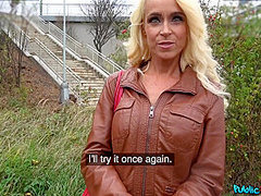 Tattooed Busty German Blonde Milf