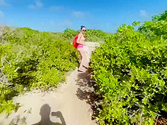 Public Beach Fucking On Caribbean Beach Blow Job And Public Fuck Fucking Wifey On Nude Beach