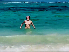 Public Beach Fucking On Caribbean Beach Blow Job And Public Fuck Fucking Wifey On Nude Beach