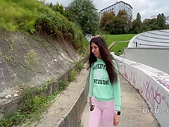 Pickup - Fucked A Beauty In The Bushes Risky Public Sex 20 Min