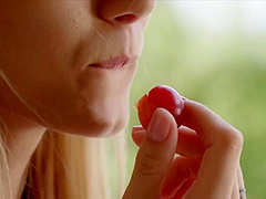 Skinny Blonde Moans While Her Lesbian Friend Licks Her - Nancy A