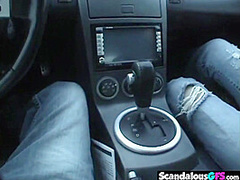 Hot Couple Blowjob in Public Toilet closeup view