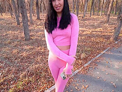 Fitness Girl Sucks For Money Outdoors 10 Min With Angelya G