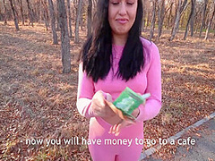 Fitness Girl Sucks For Money Outdoors 10 Min With Angelya G