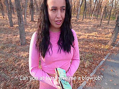 Fitness Girl Sucks For Money Outdoors 10 Min With Angelya G