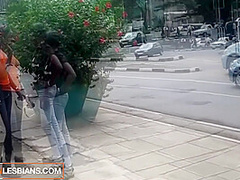 Lesbian Pick Up Artist Dominates Black MILF She Just Met On The Street!