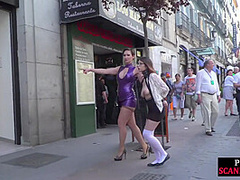 Naked slut public exposed and humiliated outdoor by domina