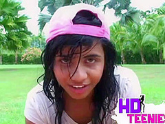 Hot Latina Shower nude rubbing pussy
