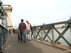 Beautiful Big-bosomed Babe Naked In Public With Mona Lee, James Deen And Princess Donna