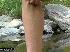 Huge Natural Tits On Hairy Blonde