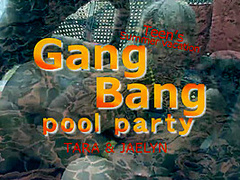 Gang Bang Pool Party - Tara&Jaelyn - Kin8tengoku