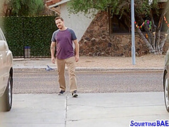 Squirting bigass babe fucked in pussy outdoor in doggystyle