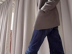 He saw me naked in the changing room. Jeny Smith goes shoping with her fan