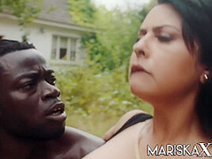 Mariska X - Mariska Offered To A Big Black Dick By Her