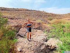 Molly Pills In Full-breasted Amateur Sex Hiker Shag On The Beach
