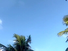 Diaper Girl On The Beach