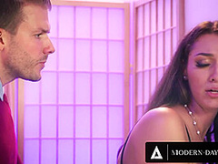 MODERN-DAY SINS - Bella Rolland Seduces Man Into PUBLIC SEX While GF Lexi Luna Waits In Other Room!