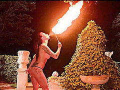 Flaming Hot Pussy: Sexy Pyromaniac Plays With Fire - PornWorld