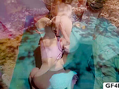 Nicky Rebel, Jasmine Wilde And Ko Ko - Blonde Girlfriend Fucks Bf Outdoor Sex