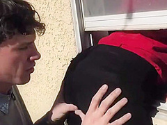 Asian Pizza Girl Fucked By Two Horny White Guys 8 Min