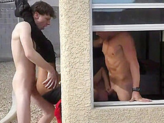 Asian Pizza Girl Fucked By Two Horny White Guys 8 Min