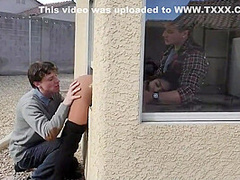 Asian Pizza Girl Fucked By Two Horny White Guys 8 Min