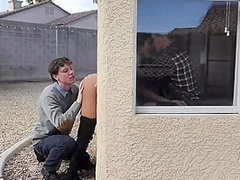 Asian Pizza Girl Fucked By Two Horny White Guys 8 Min