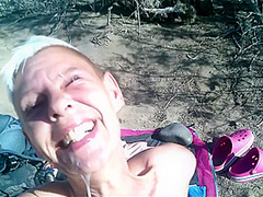 Corabitch Blow And Cumshots In Dunes From Maspalomas