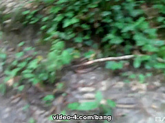 Caroline June Has A Quickie In The Woods With Her Fuck Buddie - BANG!