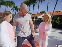 Sadie Hartz And Alice Merches In Two Little Bunnies Big One-eyed Snake Fucked