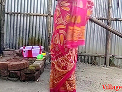 Red Saree Village Married Wife Sex ( Official Video By Villagesex91)