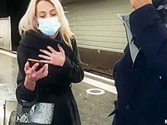 Megane Lopez - Is Cheating With A Stranger At The Train Station