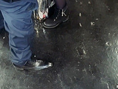 Megane Lopez - Is Cheating With A Stranger At The Train Station