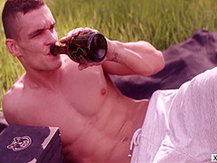 Boy Drinks Beer From The Vagina 10 Min With Antonia Sainz