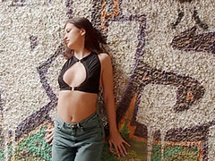 Demi Fray In Street Heat