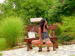 Summer Solo Lovin' - Pantie Sniffing Milf's Garden Romp - PornWorld