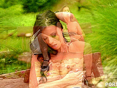 Summer Solo Lovin' - Pantie Sniffing Milf's Garden Romp - PornWorld