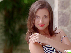 Summer Striptease: Naughty Newcomer Gets Naked Outdoors - PornWorld