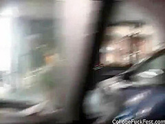 Schoolgirl getting fucked while others watch