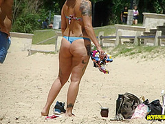 Big Ass Latina Milf Wearing Small Sexy Thongs