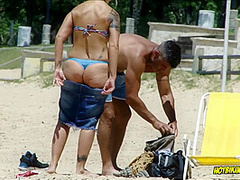 Big Ass Latina Milf Wearing Small Sexy Thongs