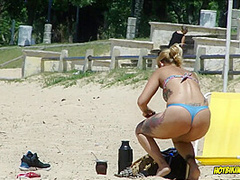 Big Ass Latina Milf Wearing Small Sexy Thongs