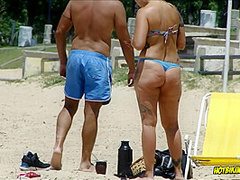Big Ass Latina Milf Wearing Small Sexy Thongs