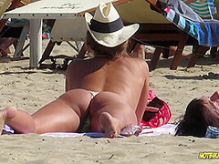 Amazing Ass Sexy Bikini Hot milf Backview at the beach