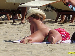 Amazing Ass Sexy Bikini Hot milf Backview at the beach